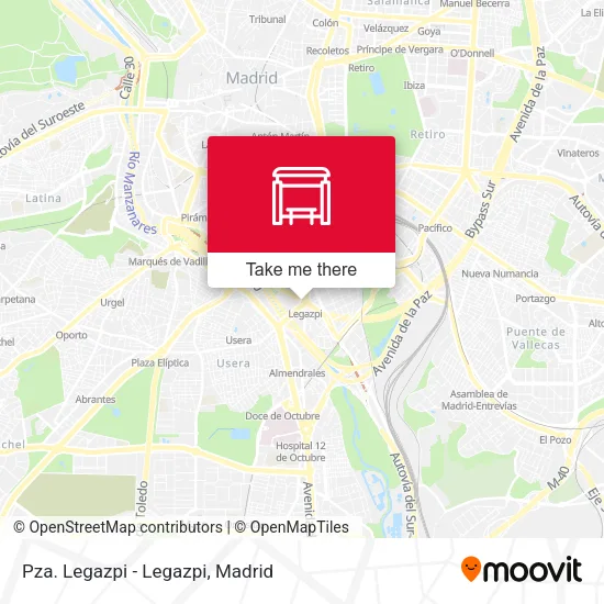 Pza. Legazpi - Legazpi map