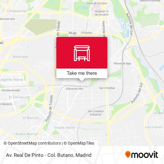 Av. Real De Pinto - Col. Butano map