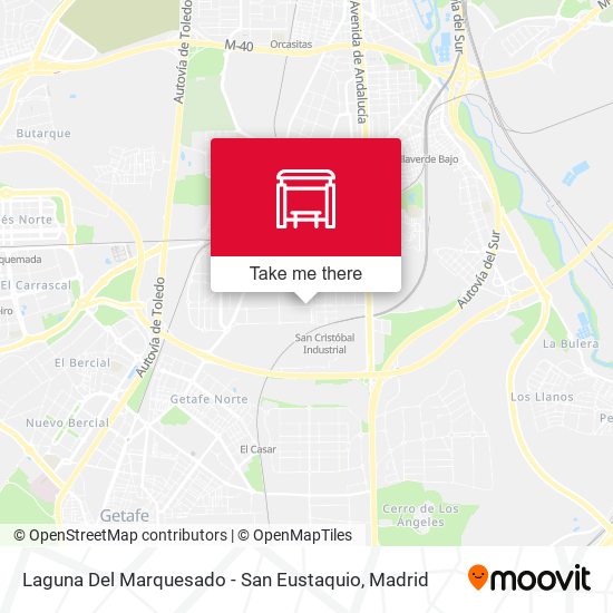 Laguna Del Marquesado - San Eustaquio map