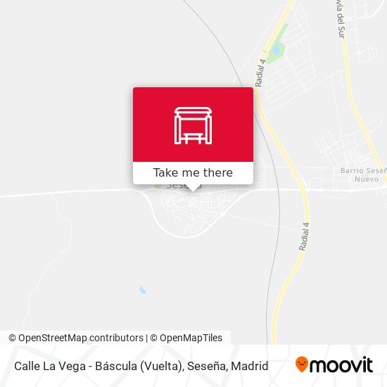 Calle La Vega - Báscula (Vuelta), Seseña map