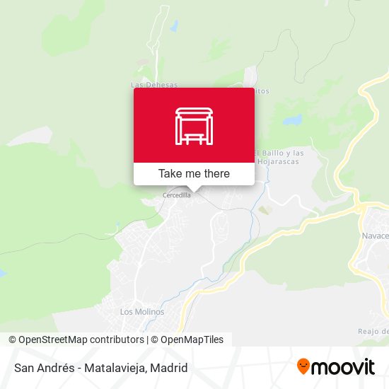 San Andrés - Matalavieja map