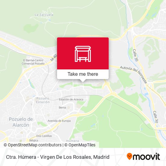 Ctra. Húmera - Virgen De Los Rosales map