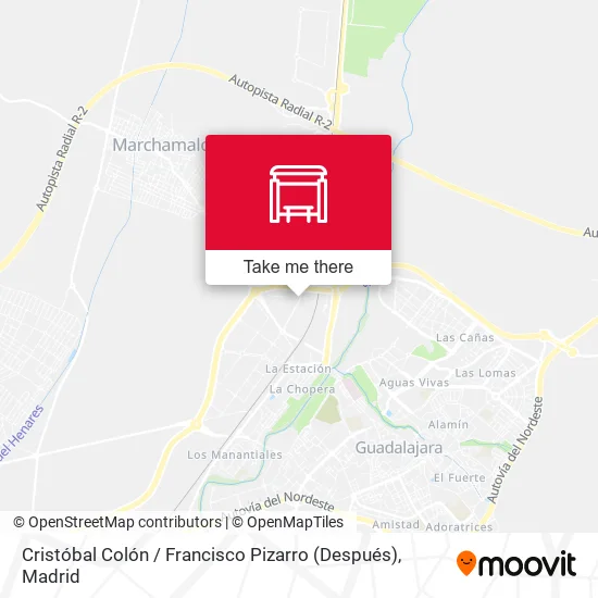 Cristóbal Colón / Francisco Pizarro (Después) map
