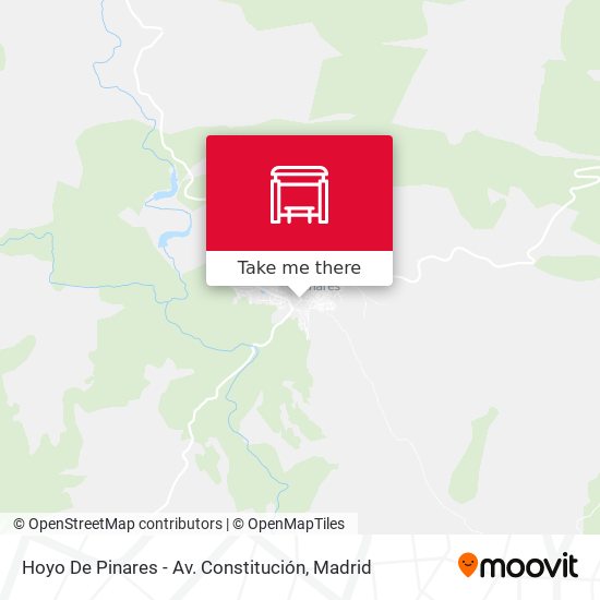 Hoyo De Pinares - Av. Constitución map