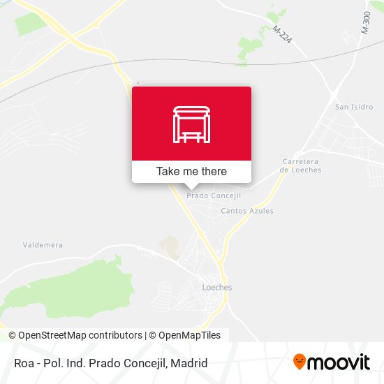 Roa - Pol. Ind. Prado Concejil map