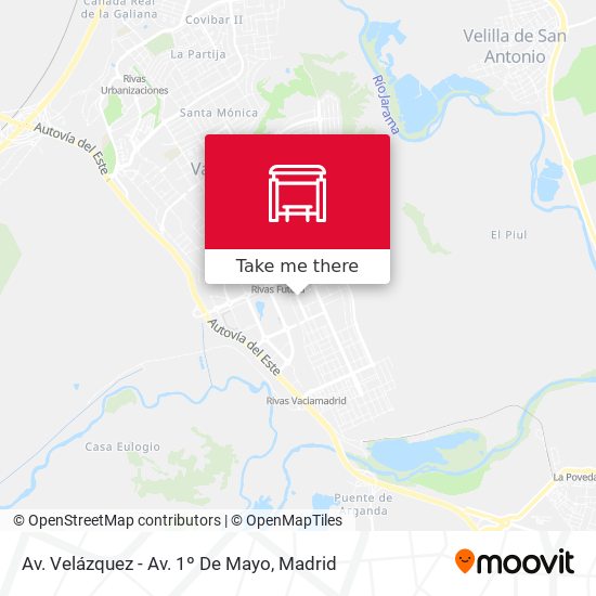 Av. Velázquez - Av. 1º De Mayo map