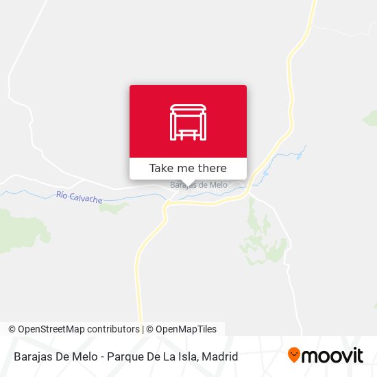 mapa Barajas De Melo - Parque De La Isla