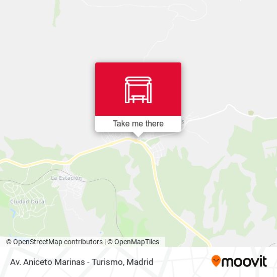 Av. Aniceto Marinas - Turismo map
