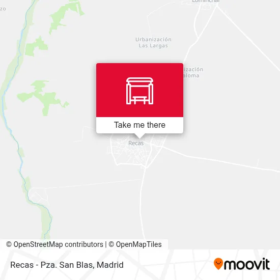 Recas - Pza. San Blas map