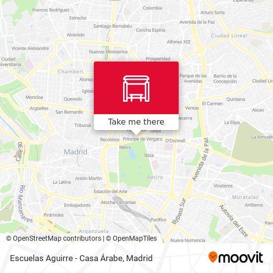 mapa Escuelas Aguirre - Casa Árabe