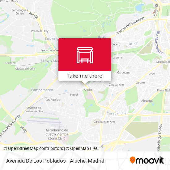 Avenida De Los Poblados - Aluche map