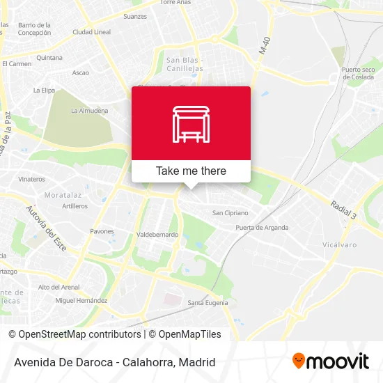 Avenida De Daroca - Calahorra map