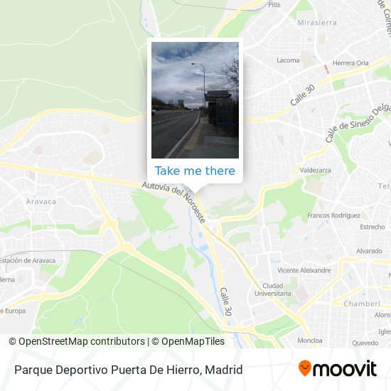 Parque Deportivo Puerta De Hierro map