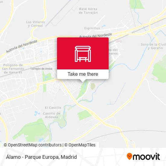 Álamo - Parque Europa map