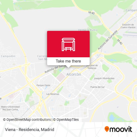 mapa Viena - Residencia