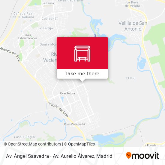 Av. Ángel Saavedra - Av. Aurelio Álvarez map