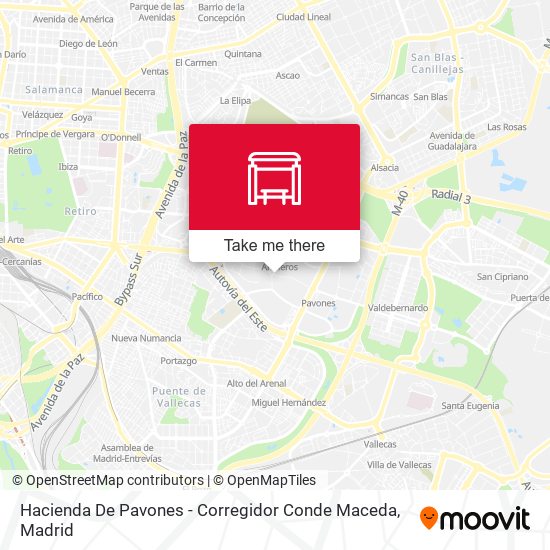 Hacienda De Pavones - Corregidor Conde Maceda map