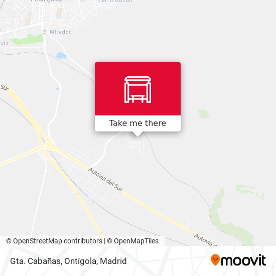 Gta. Cabañas, Ontígola map