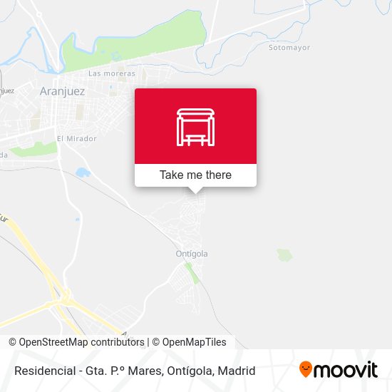 Residencial - Gta. P.º Mares, Ontígola map