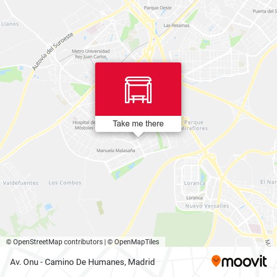 Av. Onu - Camino De Humanes map