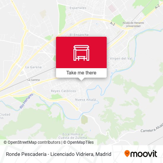Ronde Pescadería - Licenciado Vidriera map