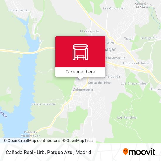 Cañada Real - Urb. Parque Azul map