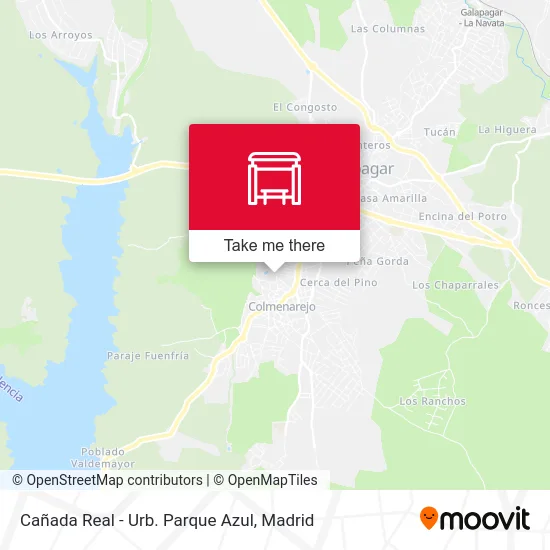 Cañada Real - Urb. Parque Azul map