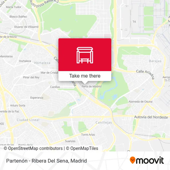 Partenón - Ribera Del Sena map