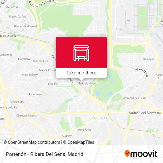 Partenón - Ribera Del Sena map