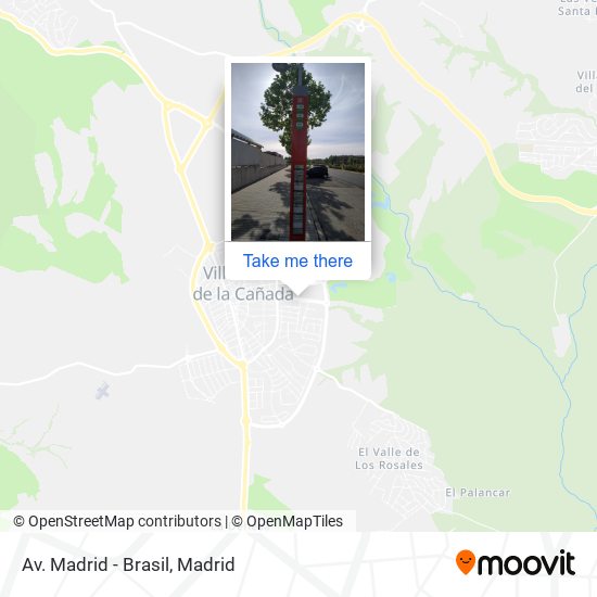 Av. Madrid - Brasil map