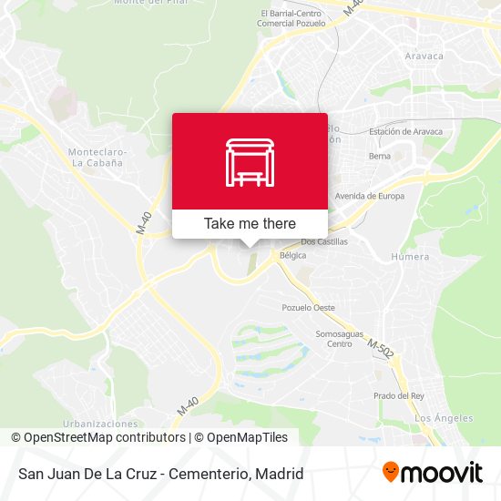 San Juan De La Cruz - Cementerio map