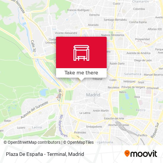 Plaza De España - Terminal map