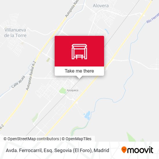 Avda. Ferrocarril, Esq. Segovia (El Foro) map