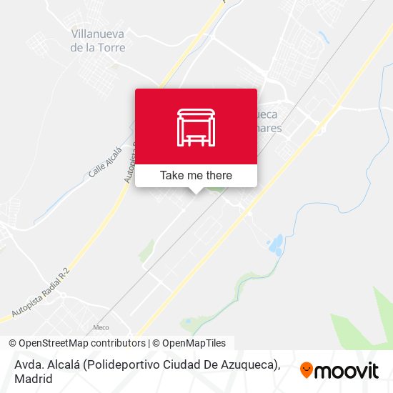 Avda. Alcalá (Polideportivo Ciudad De Azuqueca) map