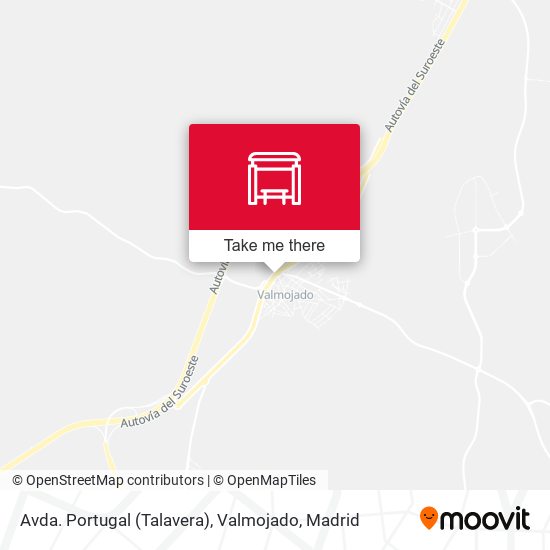 Avda. Portugal (Talavera), Valmojado map