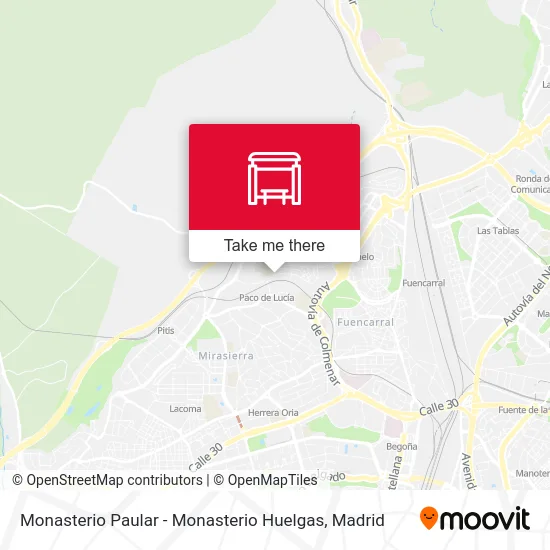 Monasterio Paular - Monasterio Huelgas map