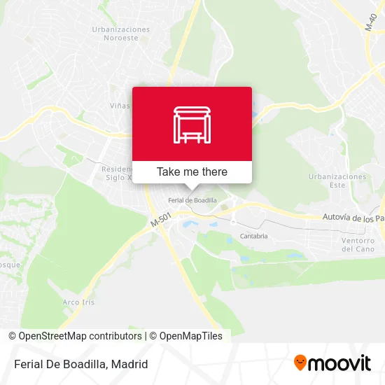 Ferial De Boadilla map