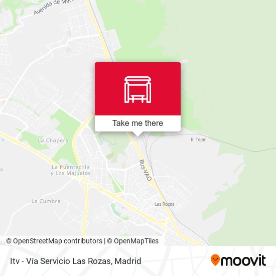 Itv - Vía Servicio Las Rozas map