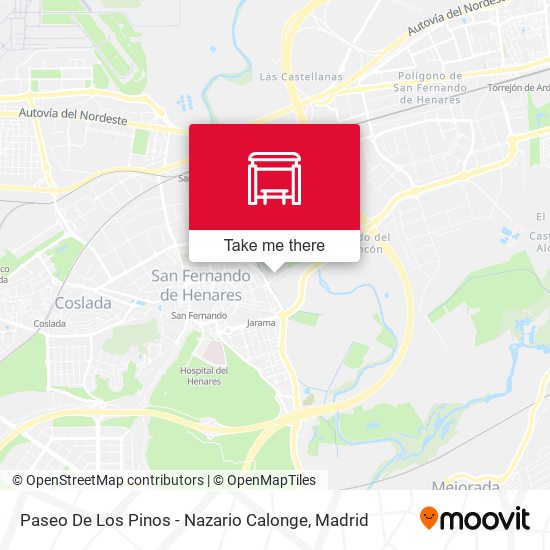 Paseo De Los Pinos - Nazario Calonge map