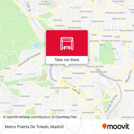 Metro Puerta De Toledo map