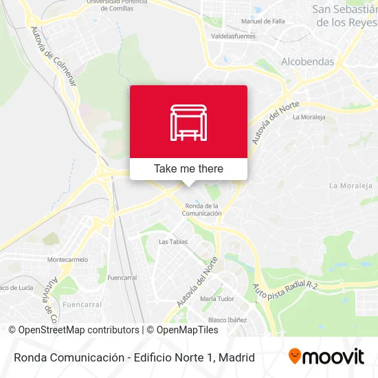 Ronda Comunicación - Edificio Norte 1 map