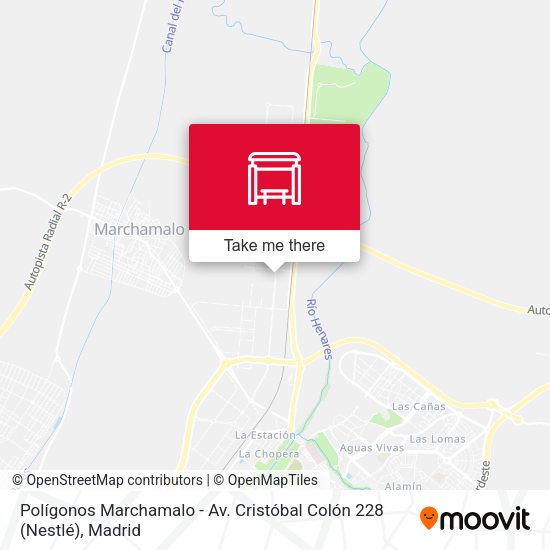 Polígonos Marchamalo - Av. Cristóbal Colón 228 (Nestlé) map