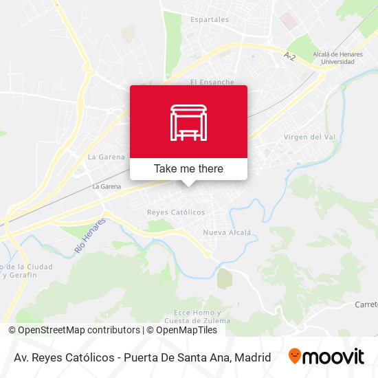 Av. Reyes Católicos - Puerta De Santa Ana map
