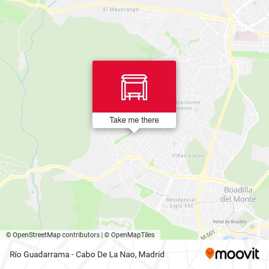 Río Guadarrama - Cabo De La Nao map