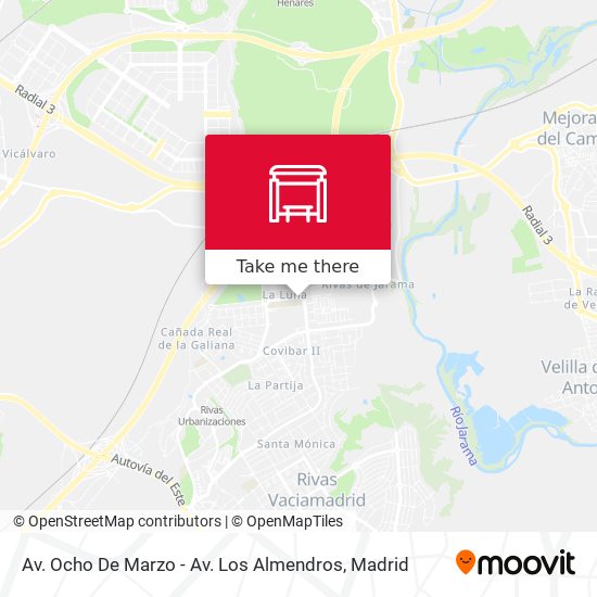 Av. Ocho De Marzo - Av. Los Almendros map