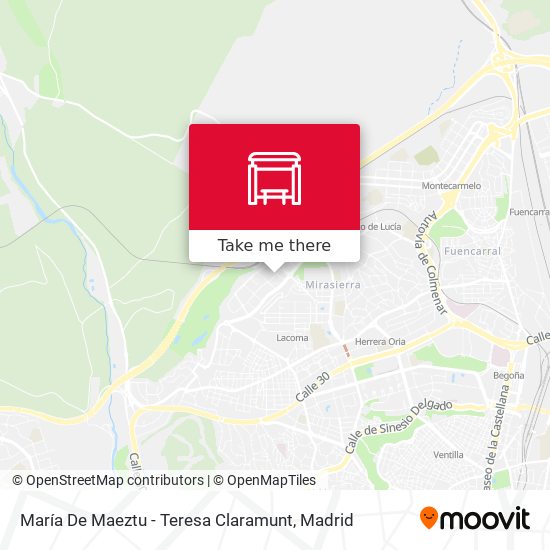 María De Maeztu - Teresa Claramunt map