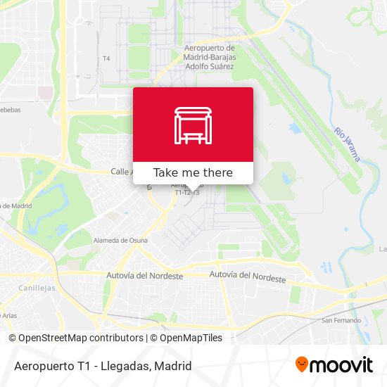 mapa Aeropuerto T1 - Llegadas