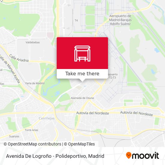 Avenida De Logroño - Polideportivo map