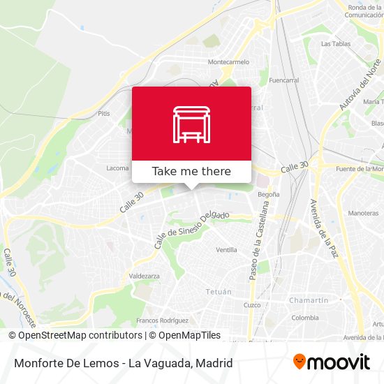 mapa Monforte De Lemos - La Vaguada