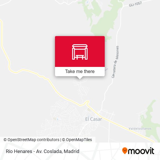 Río Henares - Av. Coslada map